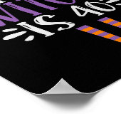 Deze heks is 40th Funny Spooky Halloween Birthday Poster (Hoek)