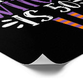 Deze heks is 50th Funny Spooky Halloween Birthday Poster (Hoek)