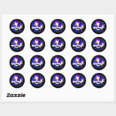 Deze Heks is Mobiel Ronde Sticker (Vel)