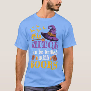 Deze heks kan met boeken Halloween Witc worden geg T-shirt