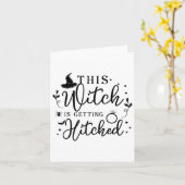 Deze heks krijgt de Herfst Autumn Thanksgi Kaart (Gele Bloem)