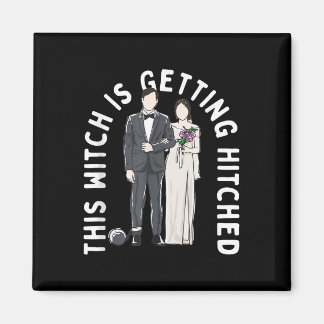 Deze heks krijgt een grappige bruiloft Humor Magneet