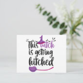 Deze heks krijgt gehitte Funny Halloween Idea Briefkaart (Staand voorkant)