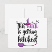 Deze heks krijgt gehitte Funny Halloween Idea Briefkaart (Voorkant / Achterkant)