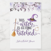 Deze heks krijgt geHitte mini Wine Label Wijn Etiket (Enkel label)