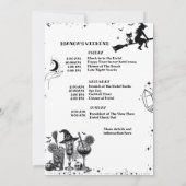 Deze heks krijgt Hitched Bachelorette Weekend Kaart (Achterkant)