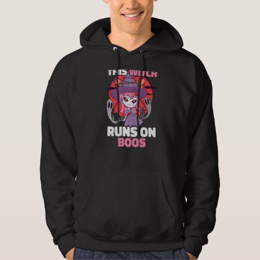 Deze heks loopt op Boos Hoodie (Voorkant)