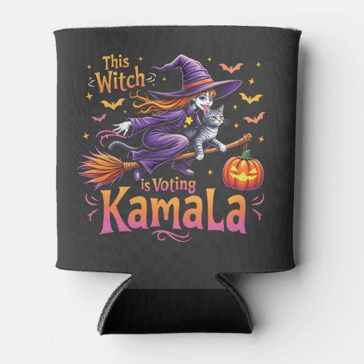 Deze heks stemt Kamala Cat Lady Harris Blikjeskoeler (Voorkant)