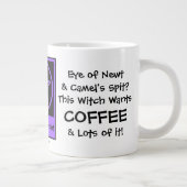 Deze heks wil Koffee JUMBO pagan wiccan mok cup (Rechts)