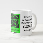 Deze heks wil Koffee JUMBO pagan wiccan mok cup (Voorkant rechts)