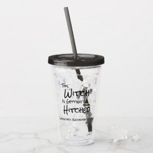 Deze heks wordt gehitst acryl drinkbeker