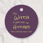 Deze heks wordt gehitst bedankjes labels (Achterkant)