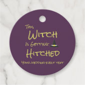 Deze heks wordt gehitst bedankjes labels (Voorkant)