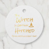 Deze heks wordt gehitst bedankjes labels (Voorkant)