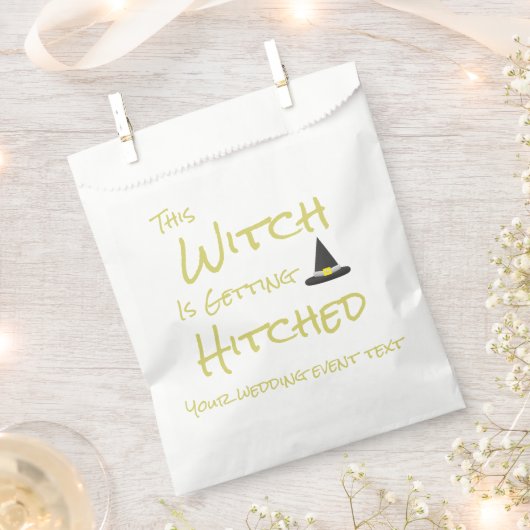 Deze heks wordt gehitst bedankzakje (Geknipt)