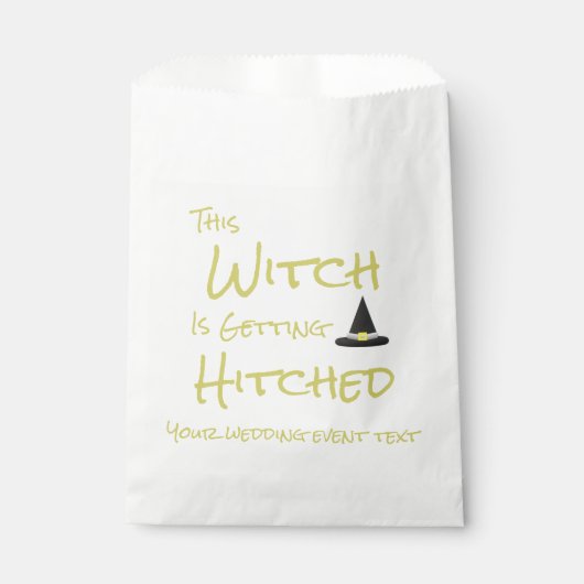 Deze heks wordt gehitst bedankzakje (Voorkant)
