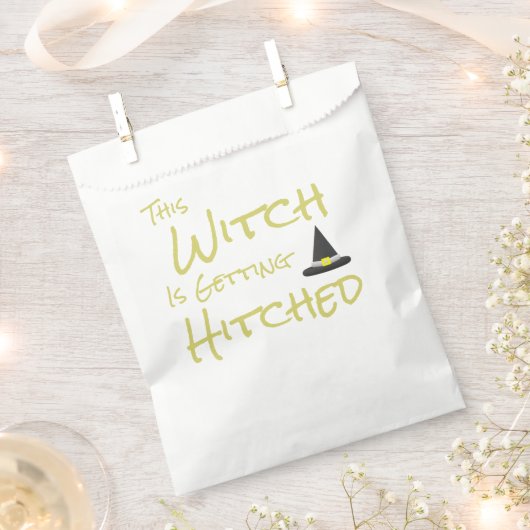 Deze heks wordt gehitst bedankzakje (Geknipt)