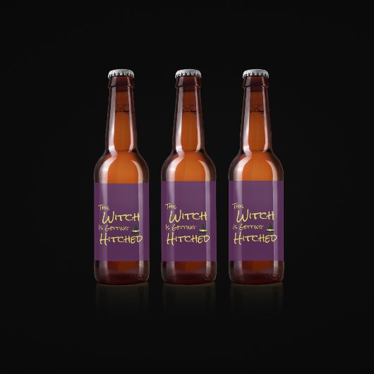 Deze heks wordt gehitst bier etiket