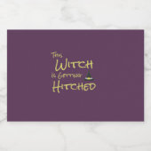 Deze heks wordt gehitst likeurfles etiket (Enkel label)