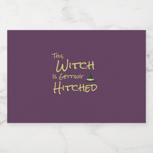 Deze heks wordt gehitst likeurfles etiket (Enkel label)