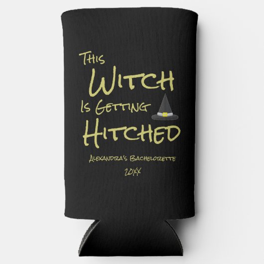 Deze heks wordt gehitst seltzer blikjeskoeler (Voorkant)