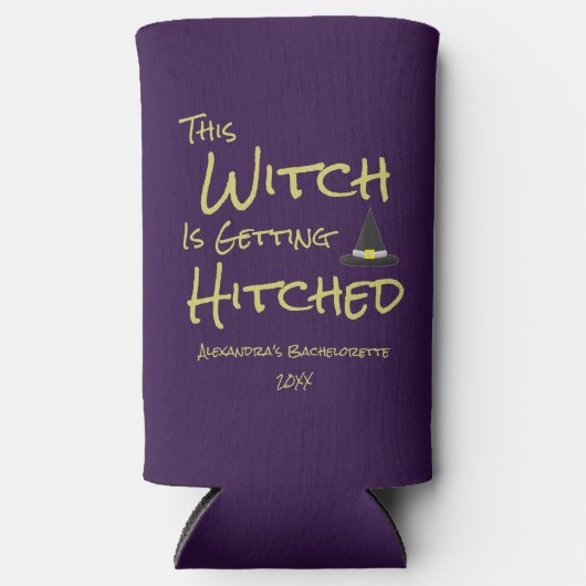 Deze heks wordt gehitst seltzer blikjeskoeler (Voorkant)