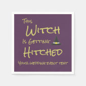 Deze heks wordt gehitst servet (Voorkant)