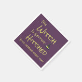 Deze heks wordt gehitst servet (Hoek)