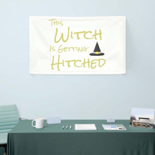 Deze heks wordt gehitst spandoek (Beurs)