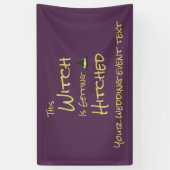 Deze heks wordt gehitst spandoek (Verticaal)