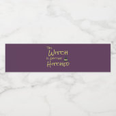 Deze heks wordt gehitst waterfles etiket (Enkel label)