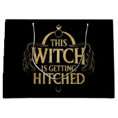 Deze heks wordt getikt Hallo bruiloft bruid Groot Cadeauzakje (Voorkant)