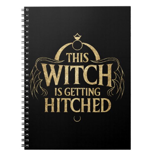 Deze heks wordt getikt Hallo bruiloft bruid Notitieboek (Voorkant)