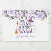 Deze heks wordt getikt mini mousserende wijn sparkling wijnetiket (Enkel label)