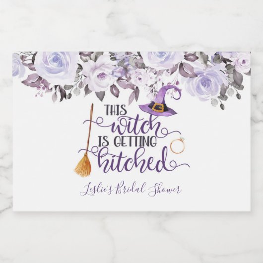 Deze heks wordt getikt mini mousserende wijn sparkling wijnetiket (Enkel label)