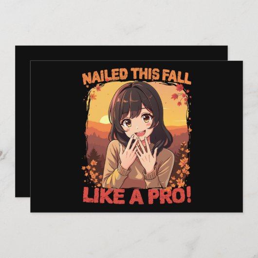 Deze herfst als een pro! kaart (Voorkant / Achterkant)