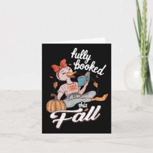 Deze Herfst boekenwurm Goose Autumn Readi is volge Kaart