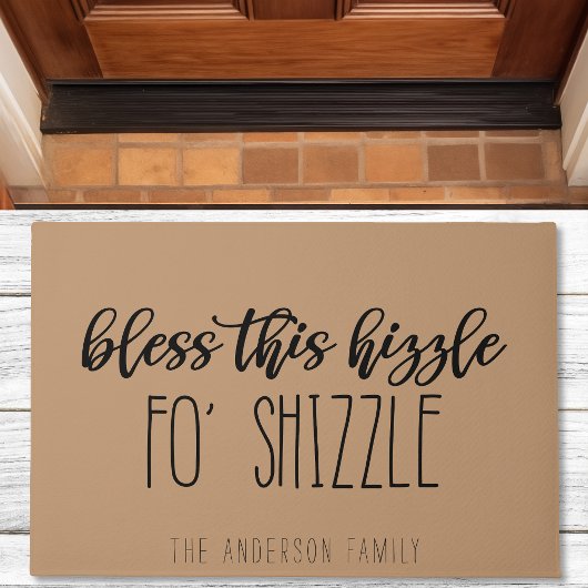 Deze hizzle van Shizzle Funny Family Tan Deurmat