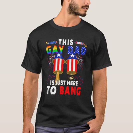 Deze homepage pa is hier om vuurwerk in Amerika te T-shirt (Voorkant)