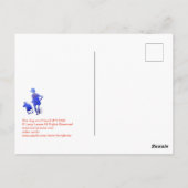 Deze hond jaagt niet! #111020 briefkaart (Achterkant)