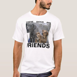 DEZE HONDEN ZIJN VRIENDELIJK T-SHIRT