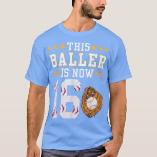 Deze honkbalspeler is nu 16 jaar oud voor mijn t-shirt