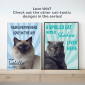 Deze huis wordt gerund door de kat Aangepaste katp Poster