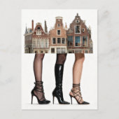 Deze huizen hebben collage met benen briefkaart (Voorkant)