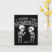 Deze Humerus Vond Ik Grappig Halloween Skelet Kaart (Gele Bloem)