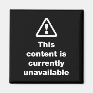 ⚠ Deze inhoud is momenteel niet beschikbaar Magneet