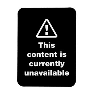 ⚠ Deze inhoud is momenteel niet beschikbaar Magneet