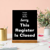 Deze inschrijving is gesloten voor je zwarte Logo Acryl Bord (Huwelijk)