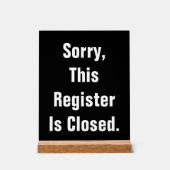 Deze inschrijving is zwart gesloten acryl bord (Voorkant)