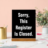 Deze inschrijving is zwart gesloten acryl bord (Huwelijk)